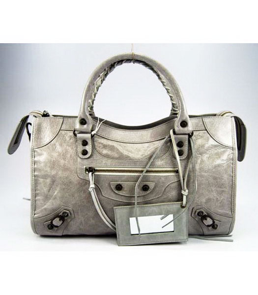 Balenciaga City Bag in grigio chiaro